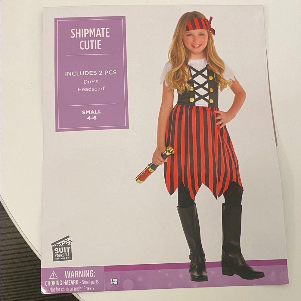 Shipmate Cutie Kids Pirate Costume
